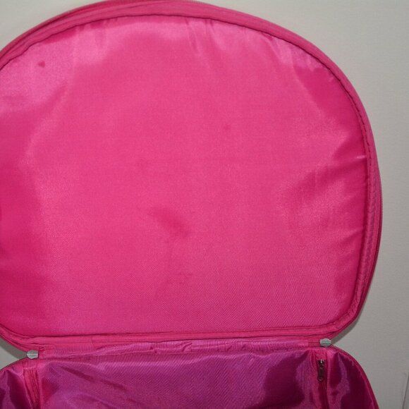 VTG Minnie Disney Store Mouse Rolling Faux Leather Suitcase Luggage - Picture 11 of 16